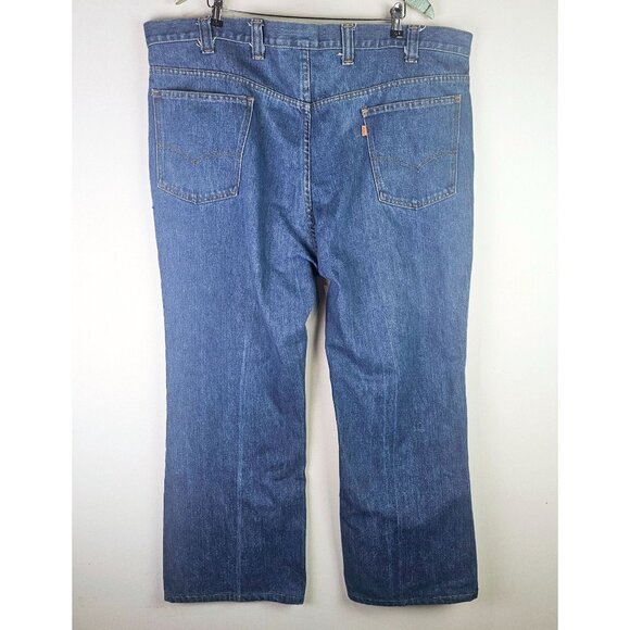 Vintage 70's Levi's for Men Orange Tab, Wide Leg, Mid-Wash, Size 46 X 29 - Picture 2 of 12